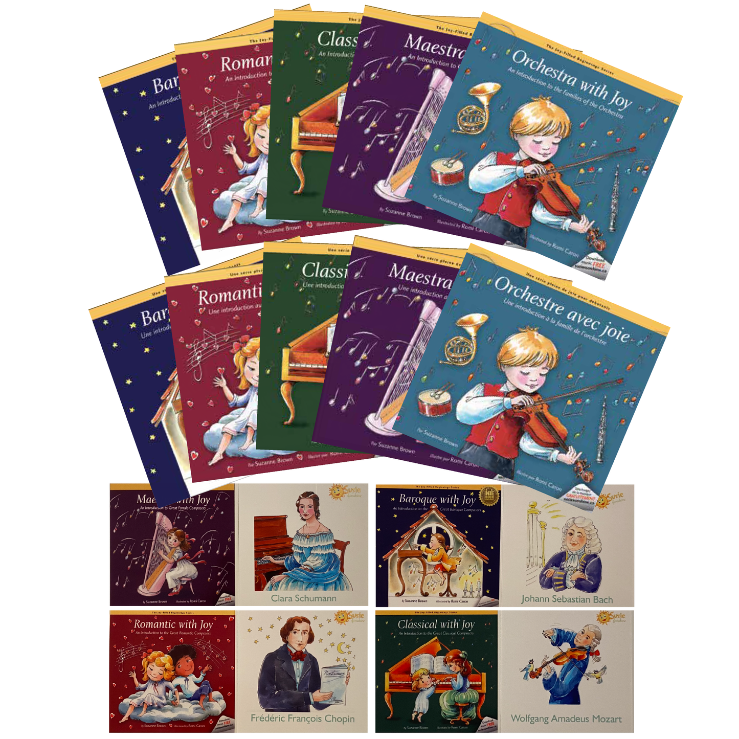 Complete Bilingual Music Learning Bundle – All 10 Books + 4 Memory Games